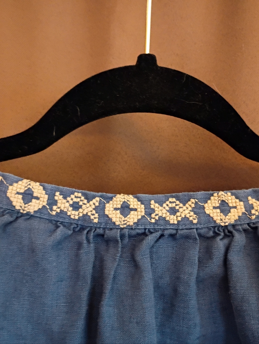 Johnny Was Embroidered Blue Linen Tunic Blouse. Fabulous Condition! 2X - Picture 8 of 10